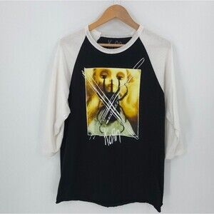 Korn Raglan Graphic T-Shirt Metal Rock Band Tee Emo Goth Unique Rare